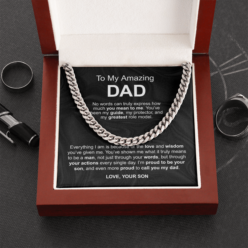 To My Amazing Dad - No words can truly express how much you mean to me love your son - Starshine Box 