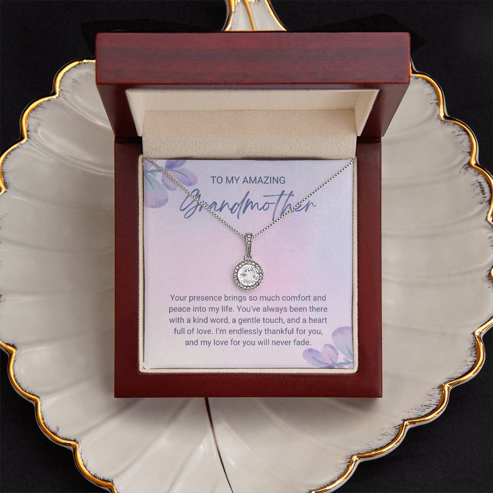 To My Amazing Grandmother Your presence brings so much comfort Eternal Hope Necklace - StarShineBox -