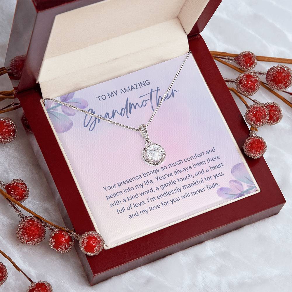 To My Amazing Grandmother Your presence brings so much comfort Eternal Hope Necklace - StarShineBox -