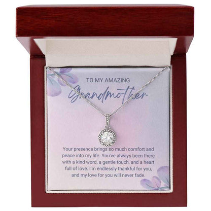To My Amazing Grandmother Your presence brings so much comfort Eternal Hope Necklace