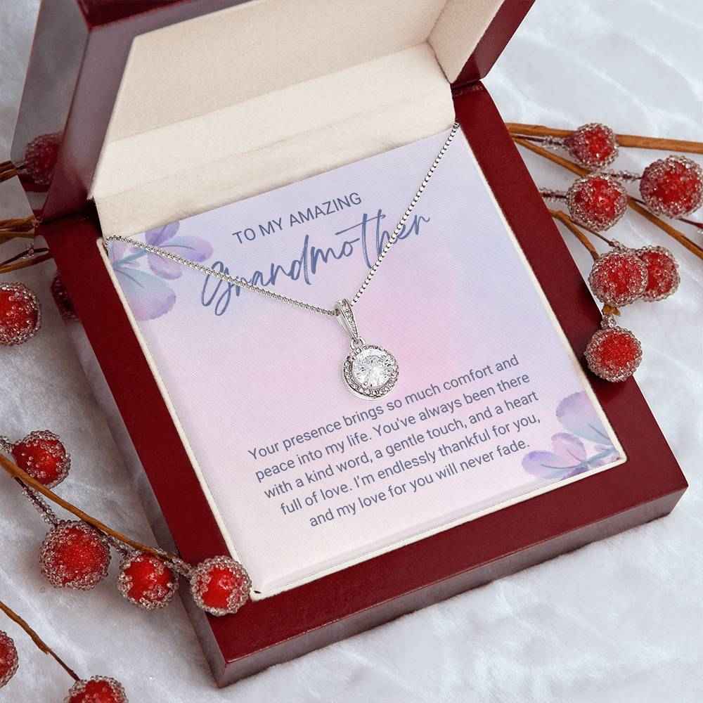 To My Amazing Grandmother Your presence brings so much comfort Eternal Hope Necklace