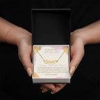 To My Amazing Mom - You are my guiding light  Mother's Day Heart Name Necklace
