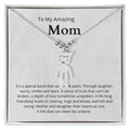 To My Amazing Mom It's a special bond that spans the years Engraved Kids Charm Necklace