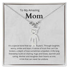 To My Amazing Mom It's a special bond that spans the years Engraved Kids Charm Necklace