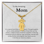 To My Amazing Mom It's a special bond that spans the years Engraved Kids Charm Necklace