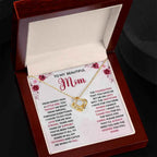 To My Beautiful Mom - From When I Was A Little Girl Love Knot Necklace