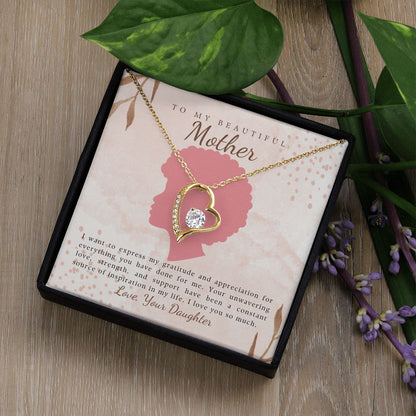 To My Beautiful Mother- I want to express my gratitude, Forever Love Necklace - StarShineBox -