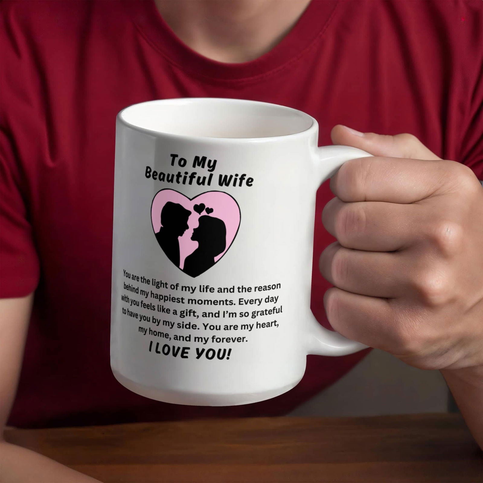 To My Beautiful Wife - You are the light of my life Mug - Starshine Box 