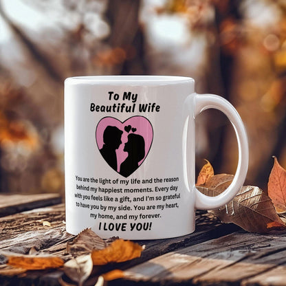 To My Beautiful Wife - You are the light of my life Mug - Starshine Box 