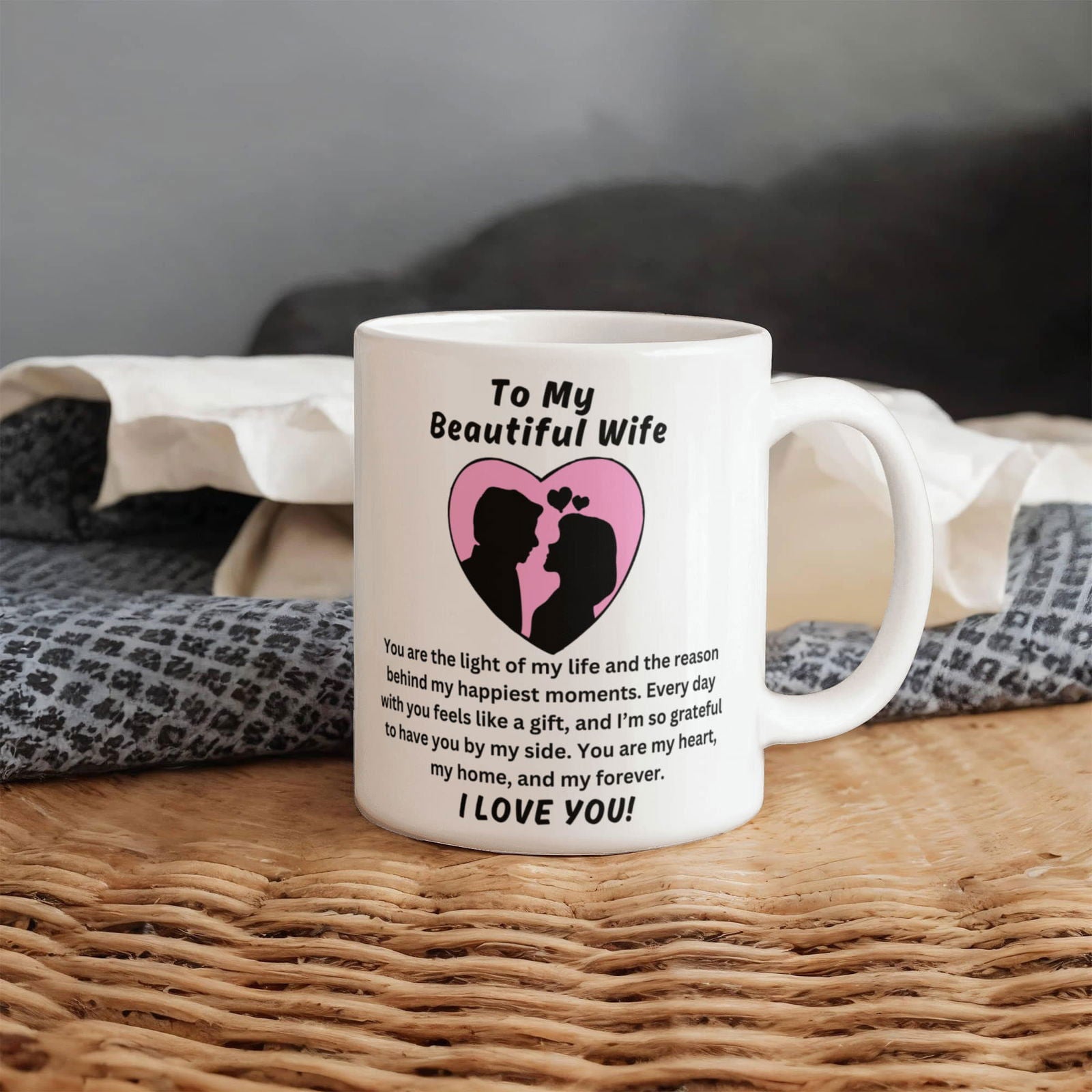 To My Beautiful Wife - You are the light of my life Mug - Starshine Box 