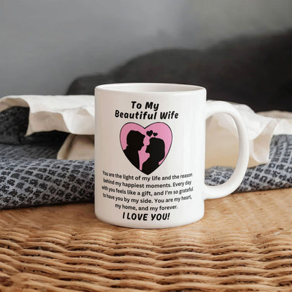 To My Beautiful Wife - You are the light of my life Mug - Starshine Box 