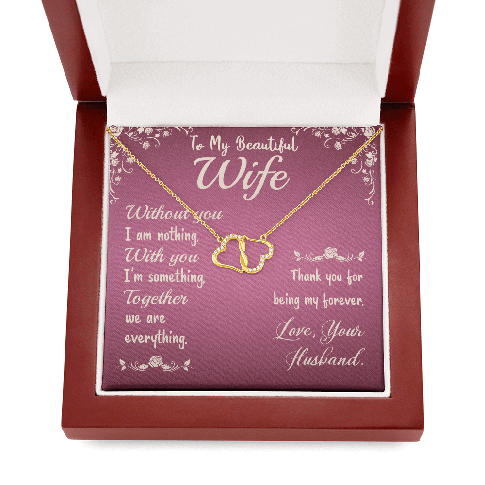 To My Beautiful Wife Everlasting Love  Necklace - StarShineBox -