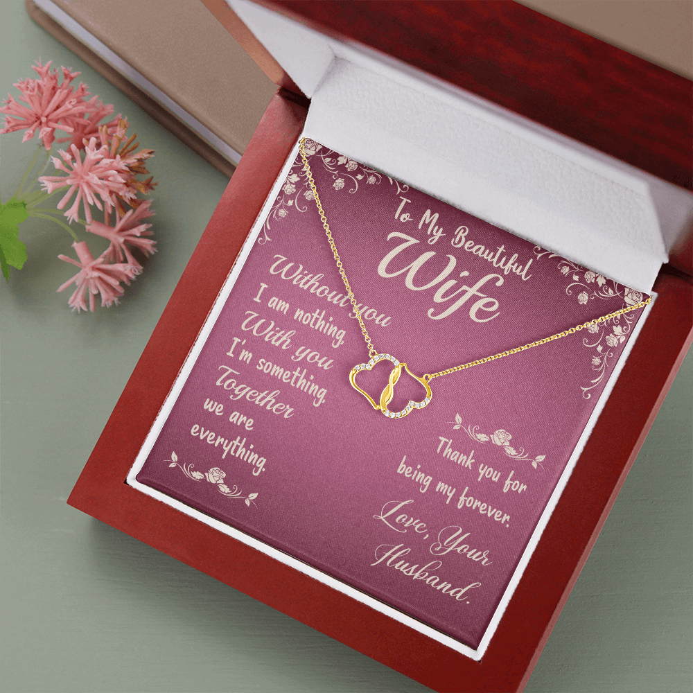 To My Beautiful Wife Everlasting Love  Necklace - StarShineBox -