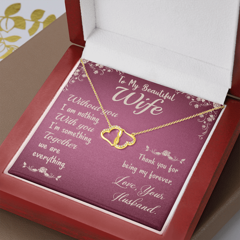To My Beautiful Wife Everlasting Love  Necklace - StarShineBox -