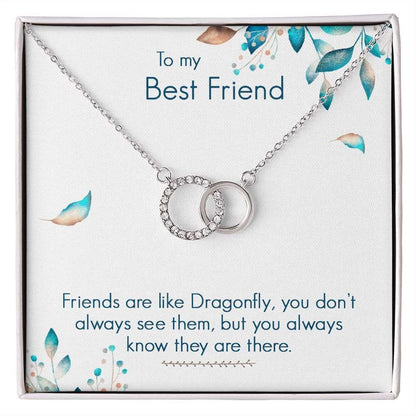 To My Best Friend- Friends are like dragonfly Perfect Pair Necklace - StarShineBox -
