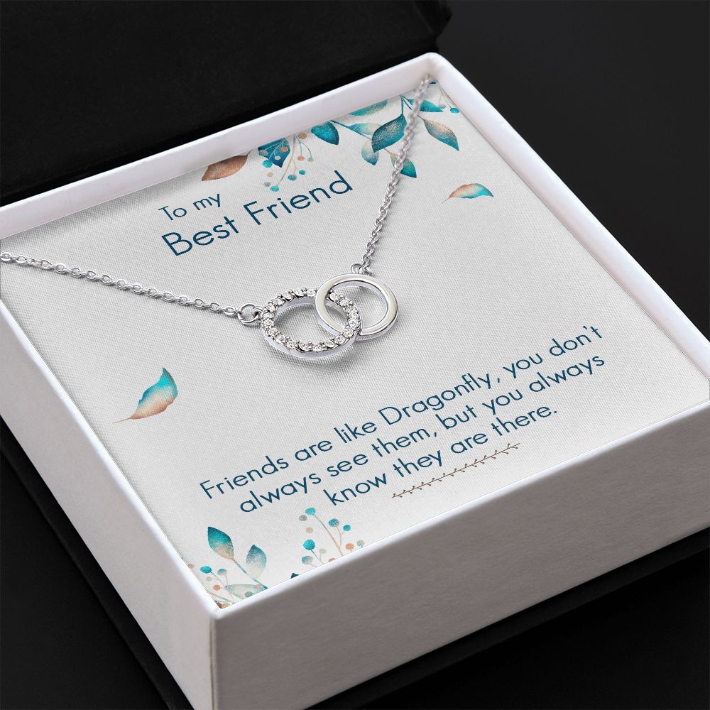 To My Best Friend- Friends are like dragonfly Perfect Pair Necklace - StarShineBox -