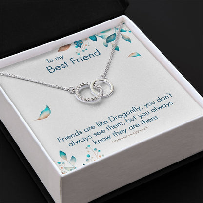 To My Best Friend- Friends are like dragonfly Perfect Pair Necklace - StarShineBox -