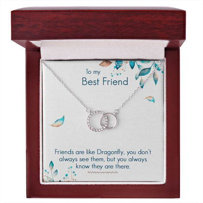 To My Best Friend- Friends are like dragonfly Perfect Pair Necklace - StarShineBox -