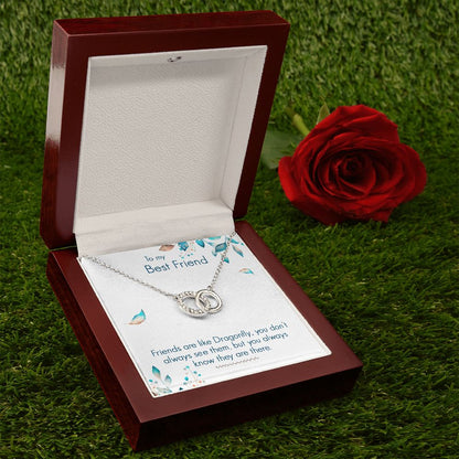 To My Best Friend- Friends are like dragonfly Perfect Pair Necklace - StarShineBox -