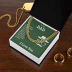To My Dad- You're the greatest Cubin Link Chain - StarShineBox -