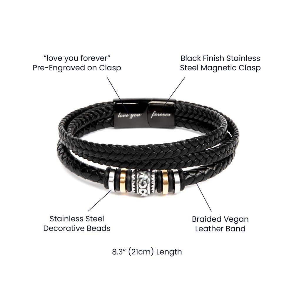 To My Dad- your unwavering belief Love You Forever Bracelet - StarShineBox -