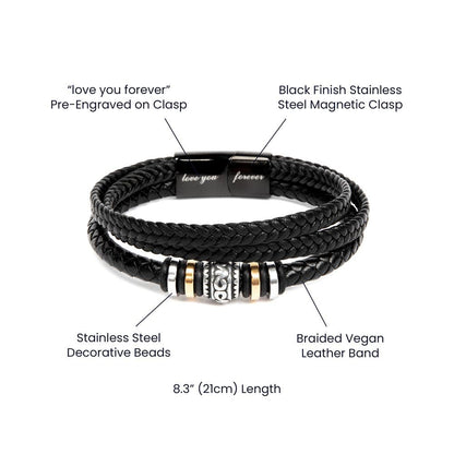To My Dad- your unwavering belief Love You Forever Bracelet - StarShineBox -