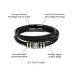 To My Dad- your unwavering belief Love You Forever Bracelet