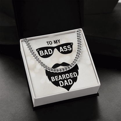 To My Dad-to my badass bearded dad Cubin Link Chain - Starshine Box 