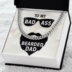 To My Dad-to my badass bearded dad Cubin Link Chain - Starshine Box 