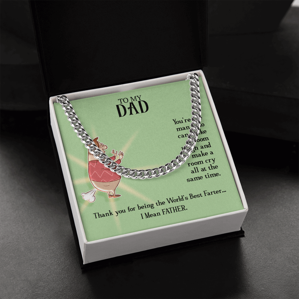 To My Dad - You're the man who Cubin Link Chain - StarShineBox -