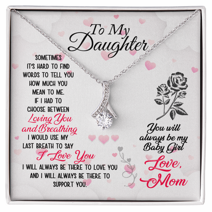 To My Daughter- Loving and Breathing Alluring Beauty Necklace - Starshine Box 