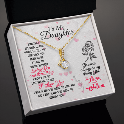 To My Daughter- Loving and Breathing Alluring Beauty Necklace - Starshine Box 