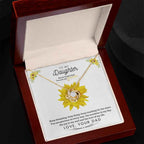To My Daughter Never Forget That You Are My Sunshine Love Knot Necklace