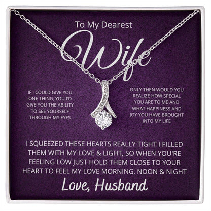 To My Dearest Wife - If I Could Give You One Thing Alluring Beauty Necklace - StarShineBox -