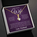 To My Dearest Wife - If I Could Give You One Thing Alluring Beauty Necklace