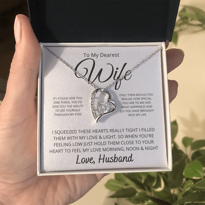 To My Dearest wife If I Could Give You One Thing Forever Love Necklace - Starshine Box 