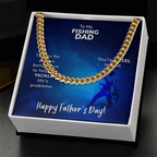 To My Fishing Dad- Thanks for always being there Cubin Link Chain - Starshine Box 