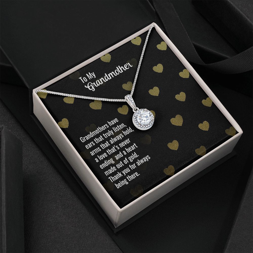 To My Grandmother- Grandmothers have ears that truly listen Eternal Hope Necklace - StarShineBox -