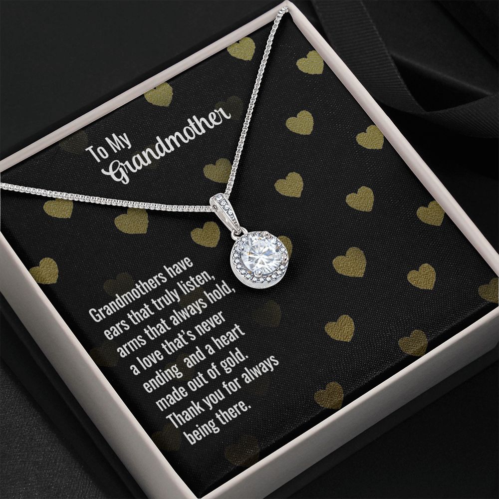 To My Grandmother- Grandmothers have ears that truly listen Eternal Hope Necklace - StarShineBox -