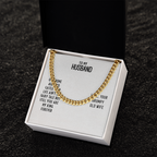 To My Husband-OUR HOME AIN'T NO CASTLE Cubin Link Chain - StarShineBox -