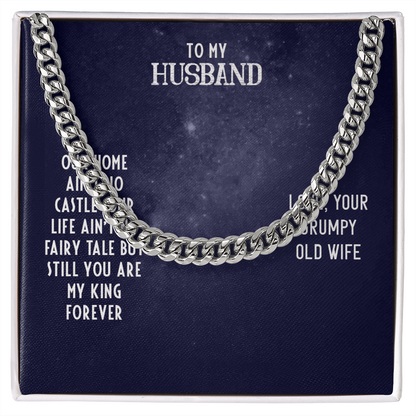 To My Husband-OUR HOME Cubin Link Chain - StarShineBox -