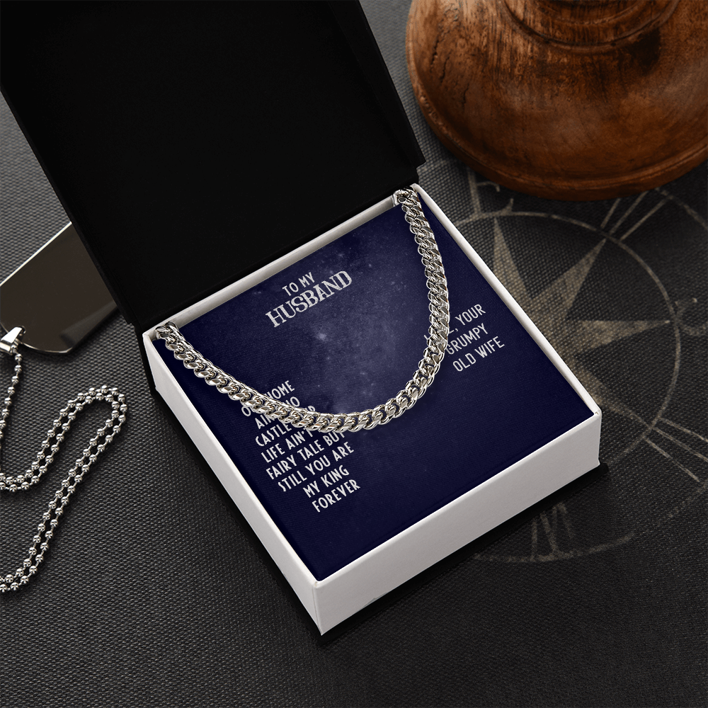 To My Husband-OUR HOME Cubin Link Chain - StarShineBox -