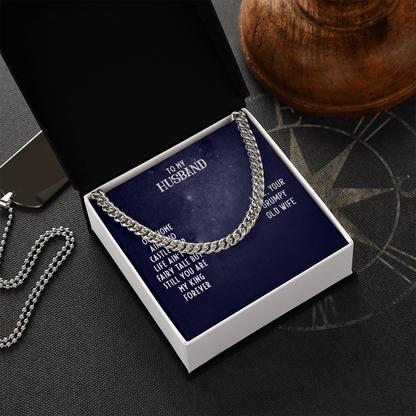 To My Husband-OUR HOME Cubin Link Chain - StarShineBox -