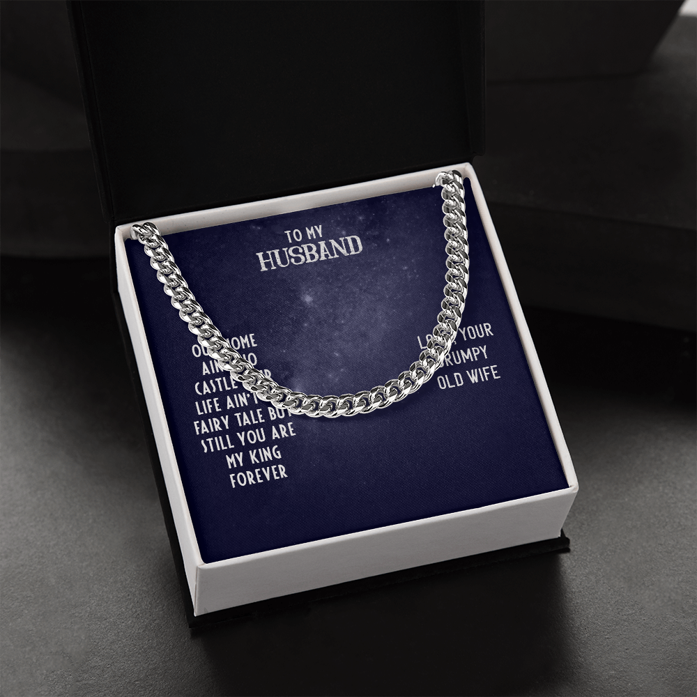To My Husband-OUR HOME Cubin Link Chain - StarShineBox -