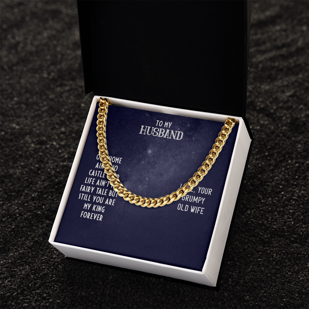 To My Husband-OUR HOME Cubin Link Chain - StarShineBox -