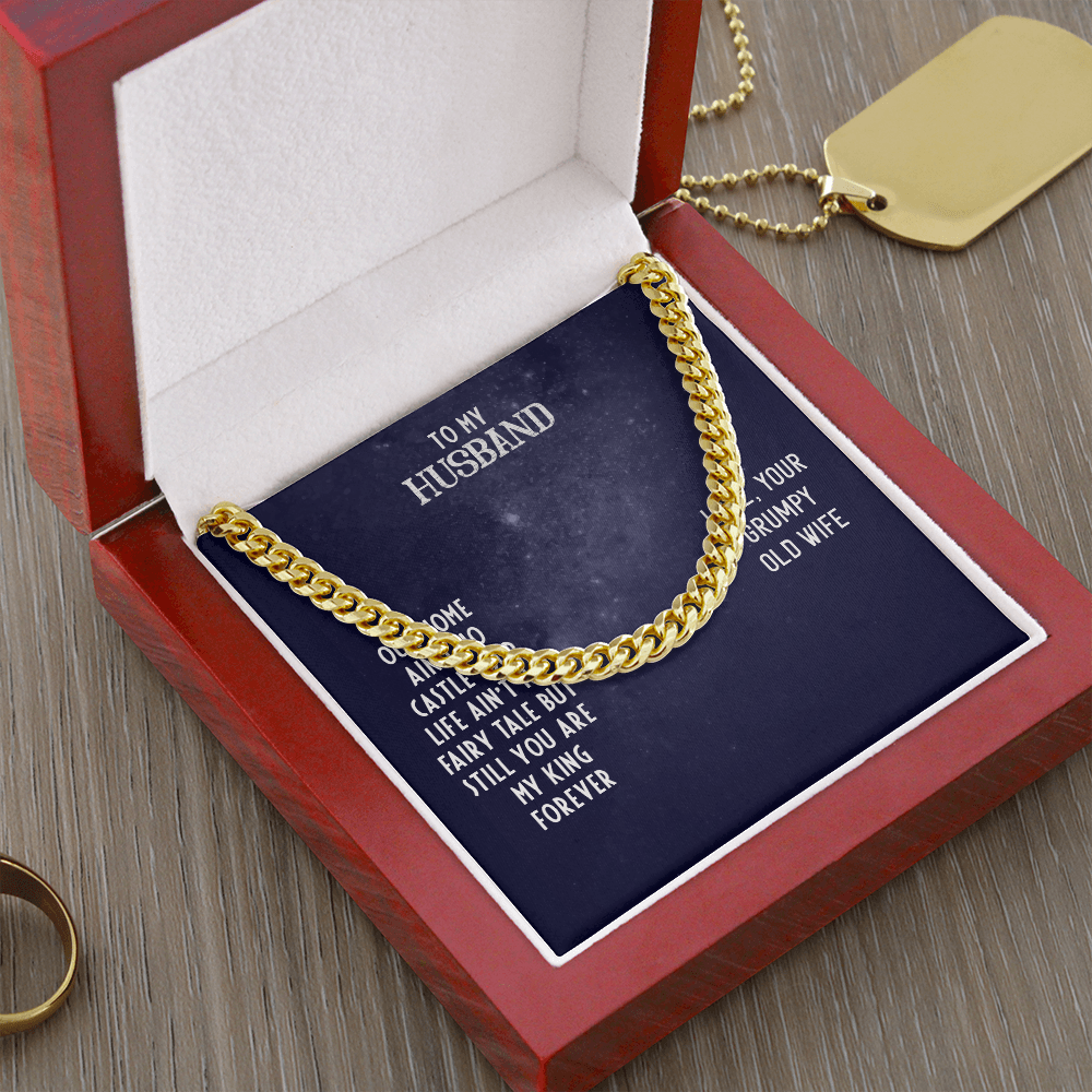 To My Husband-OUR HOME Cubin Link Chain - StarShineBox -