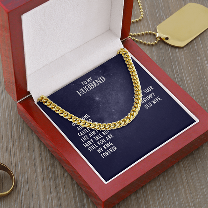 To My Husband-OUR HOME Cubin Link Chain - StarShineBox -