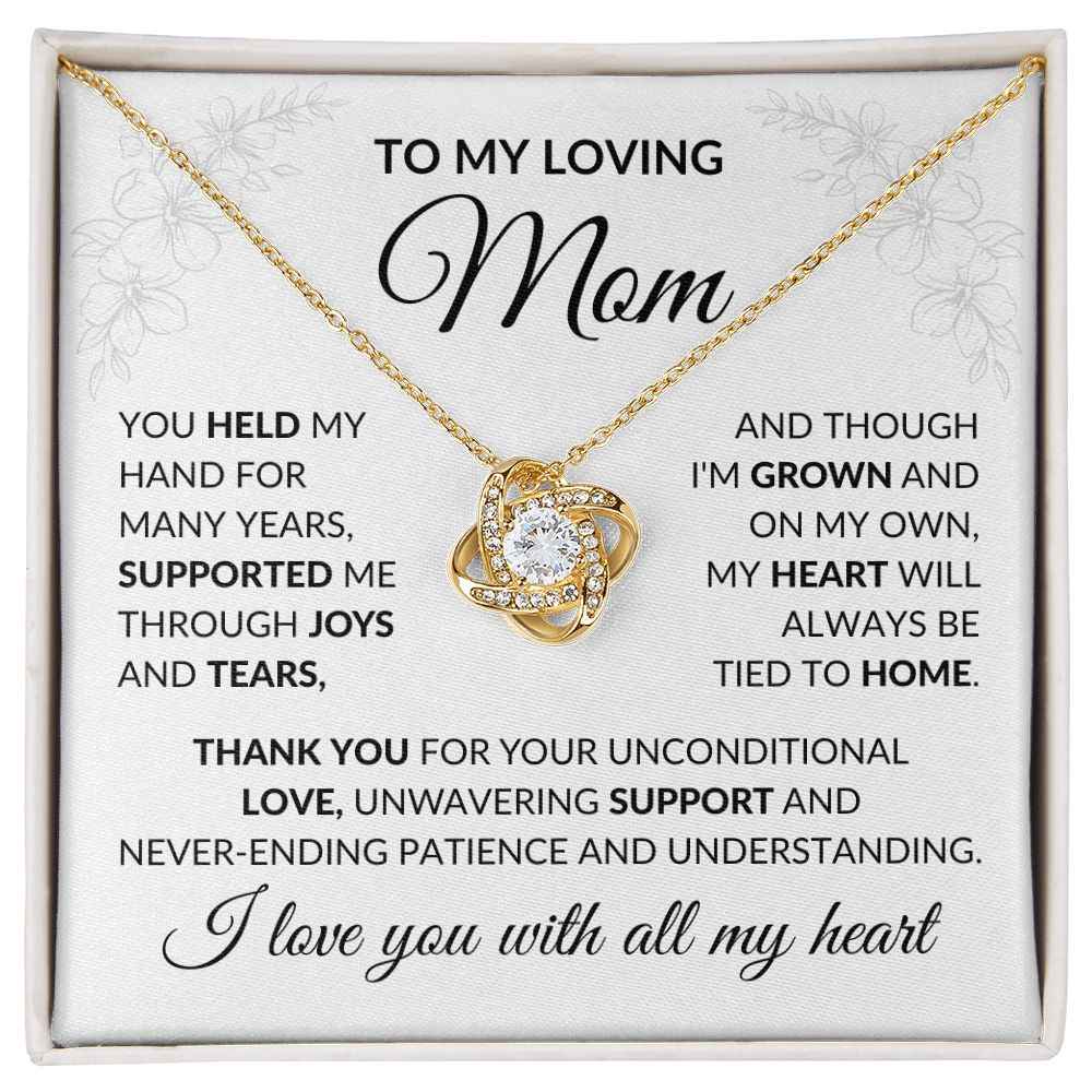 To My Loving Mom, You Held My Hand