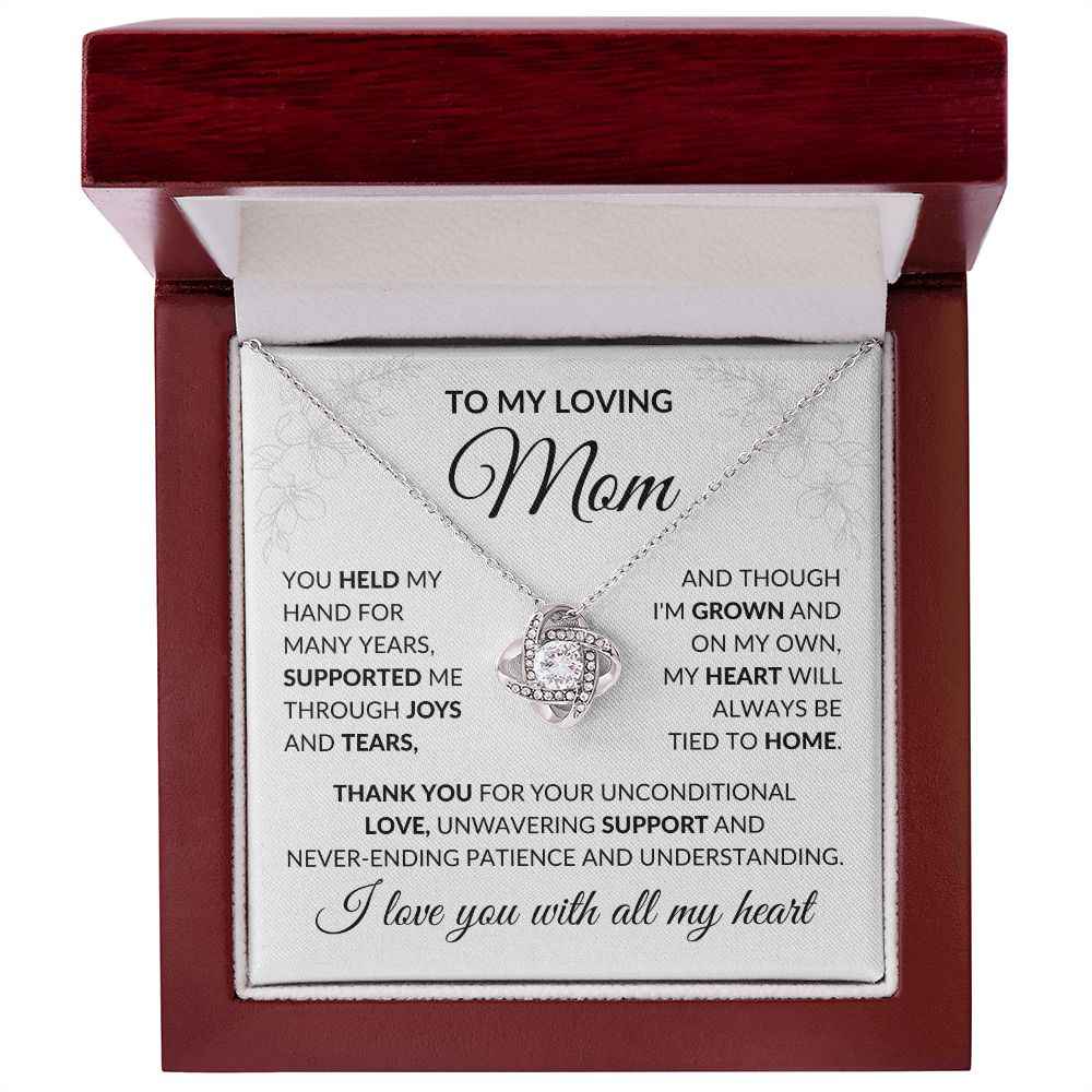 To My Loving Mom, You Held My Hand