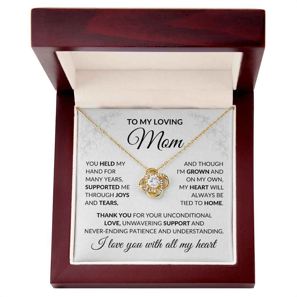 To My Loving Mom, You Held My Hand